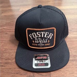 Foster Weld Black Snapback Hat